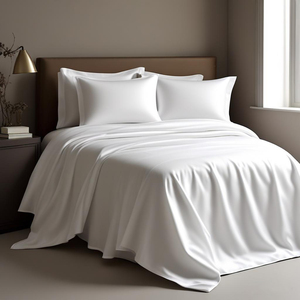 4-Piece Microfiber Bedding Set - Soft Queen Size Sheet Set With Pillowcases &amp; Duvet Cover For Home