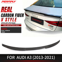 Kit carrosserie Perfiply style V en fibre de carbone véritable, aileron arrière pour AUDI A3 S3 RS3 8V 2013-2021, aileron de coffre