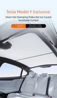 Ensemble de couverture de pare-soleil de voiture isolant thermique pliable pour Tesla modèle 3 S X Y Panorama toit ouvrant visière pare-soleil ensemble ajustement personnalisé facile