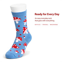 Chaussettes à motifs colorés, packs de couleurs assorties, chaussettes mi-mollet, chaussettes ludiques et tendance pour les acheteurs en gros