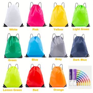 Custom Logo Reusable Waterproof Nylon Polyester <b>Drawstring</b> <b>Backpack</b> for Football Sport Gym - Product Image 3