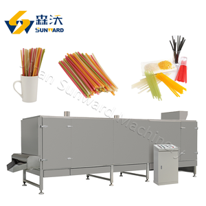 เครื่องจักรผลิตหลอดดูดน้ำย่อยสลายได้ทางชีวภาพ สายการผลิตหลอดข้าวที่รับประทานได้ พร้อมราคาโรงงานและเกียร์บ็อกซ์ - Product Image 3