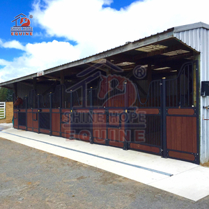 แผงกั้นคอกม้าภายนอกทำจากไม้ไผ่เคลือบสังกะสีแบบจุ่มร้อนเต็มแผ่น - Product Image 3