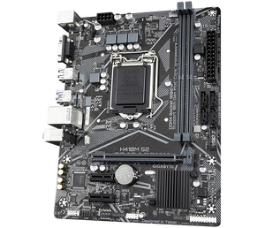 Placa Base GIGABYTE <span class=keywords><strong>H410M</strong></span>-S2 M-ATX en Buen Estado, Compatible con <span class=keywords><strong>Intel</strong></span> de 10.ª Generación LGA1200, DDR4 de Doble Canal, 64GB, SATA H410 para Escritorio - Product Image 3