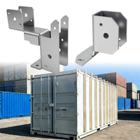 Supports extérieurs en acier JH-Mech de qualité industrielle, résistants aux intempéries, à 2 voies, pour conteneurs maritimes, pour supports de pont supérieur