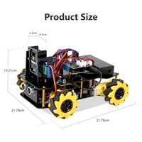 ACEBOTT ESP32 4WD DIY Smart Robot car Vehicle con cámara y puertos de expansión para proyectos de innovación para Arduino