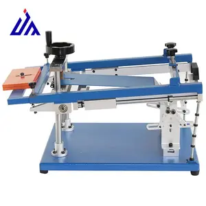 China Silk screen printing Manual Cylindrical Screen Printing Machine For Sale