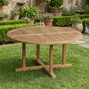 Ensemble de table à manger en teck moderne et minimaliste de qualité supérieure, en bois massif, 6 places, meubles de salon, appartements, villas, hôtel durable - Product Image 1