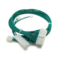 Kabel Kustom 39012220 ke 09-50-3121 22-01-1022 Branch Harness UL1007 18/24AWG Hijau PVC Tembaga Berlapis Timah untuk Otomasi Sinyal Daya