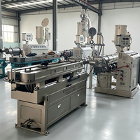 Ligne de production d'extrusion de tuyaux ondulés à paroi simple à faible perte de puissance à vide, avec surface dentée rigide, 8m/min - 38m/min