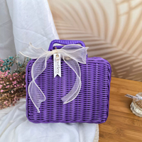 Emballage de cadeau de mariage vintage personnalisé, panier rectangulaire, artisanat, vente en gros de boîtes cadeaux décoratives vides à couvercle