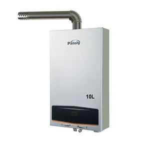 Nhà Máy Bán buôn LCD hiển thị cân bằng khí thải Geyser 10L 12L 16L tankless LPG ng gas Máy nước nóng cho nhà