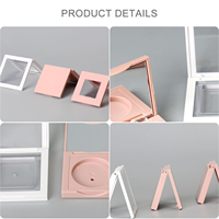 Étui à fard à paupières personnalisé en PVA écologique, emballage compact pour poudre pressée, étui vide remplaçable pour crème pour le visage