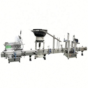 Línea de Máquinas Automáticas de Llenado y Tapado con Tazón Vibratorio, Aplicable para Perfume, Aceite Esencial, Spray, Enjuague Bucal, Mermelada - Product Image 1