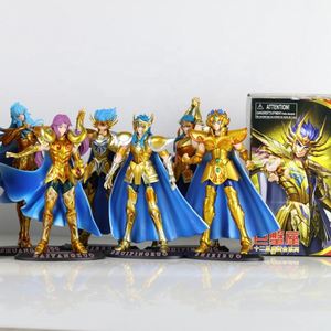 Saint Seiya อนิเมะเรื่องตำนานผ้า LEO aiolia Aquarius Camus มะเร็ง deathmask อัศวินสีทองของเล่นโมเดลการกระทำพีวีซี - Product Image 2