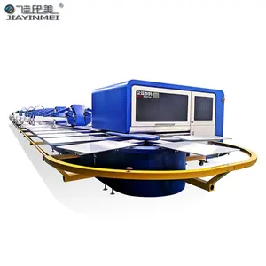 8 Color 8 Station Automated Oval Textile Oval Digital Printing Silk Screen Printer Machine for Sale
