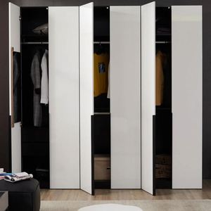 Armario negro de madera para almacenamiento personalizado, armario de diseño personalizado con puerta de vidrio para dormitorio - Product Image 5