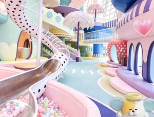 Equipo de Juegos Interior Grande y Pequeño para Niños, Castillo Inflable con Tobogán, Estructura para Escalar y Trampolín para Jardín de Infancia - Product Image 4