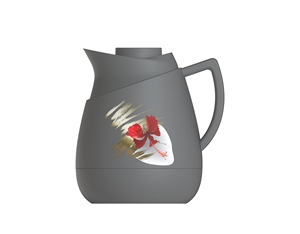 Gourde isotherme en acier inoxydable double paroi 1L avec couvercle <span class=keywords><strong>plat</strong></span> pour la conservation de la chaleur - Product Image 3