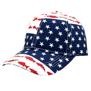 Gorra de Béisbol Deportiva de 5 Paneles Ajustable con Bordado de la Bandera de EE. UU., Lona 100% Algodón Premium, Impresión de Logotipo Personalizado - Product Image 1