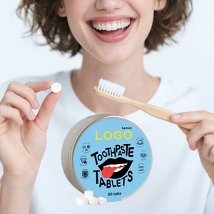OEM Factory Price Plastic Free Lemon Flavor <strong>Toothpaste</strong> Tablets Travel Size Eco-friendly For <strong>Sensitive</strong> Teeth - Product Image 1