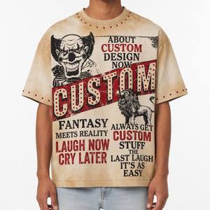 <span class=keywords><strong>T</strong></span>-<span class=keywords><strong>shirt</strong></span> vintage américain style rap Travis <span class=keywords><strong>Scott</strong></span> imprimé graphique délavé à l'acide pour homme et femme, coupe oversize, streetwear rétro, haut en coton vieilli - Product Image 3