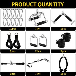 CZFIT Durable Polyester 15 lb Load Capacity Gym Equipment Handle Bar Grip for Universal Lat Pull Down <b>Strength</b> <b>Training</b> - Product Image 2