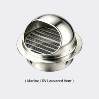 Grille de ventilation murale circulaire en acier inoxydable 304 avec moustiquaire anti-insectes pour extérieur – Approvisionnement direct usine