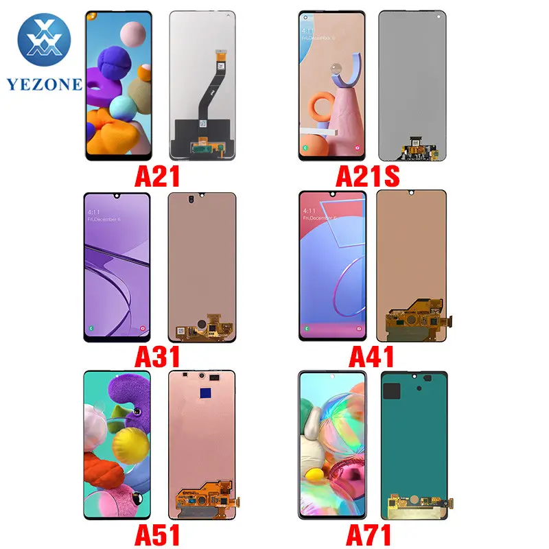 cellphone spare parts mobile+phone+lcds for samsung a02 a12 a21 a21s a30 a30s a31 a32 a41 a50 a51 a52 a71 a72 screen original