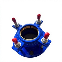 Raccord de tuyauterie réglable en fonte ductile à double bride, détachable, pour systèmes de conduites d'eau