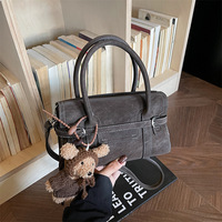 Sac à bandoulière/à porter croisé haut de gamme rétro pour femme, nouvelle collection printemps-hiver 2026, style coréen, avec fermeture éclair unique, tendance et polyvalent