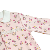 Combinaison personnalisée pour nouveaux-nés à manches longues à volant Barboteuse pour bébés filles en coton Vente en gros