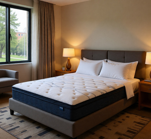 Matelas à ressorts ensachés en tissu tricoté <span class=keywords><strong>pour</strong></span> chambre à coucher, mousse haute densité, surmatelas respirant et durable, mobilier d'hôtel 5 étoiles - Product Image 1