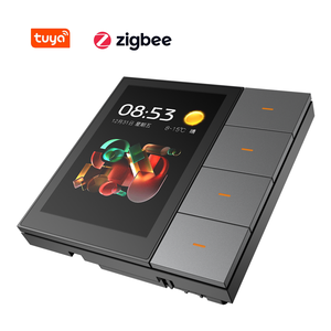 F3 Pro 3.5 Inch Cảm Ứng Bảng Điều Chỉnh Tuya ZigBee 4 Kênh Cảnh Dimmer Rèm Chuyển Đổi Thông Minh Chuyển Đổi Ứng Dụng Điều Khiển Ẩn Kịch Bản - Product Image 4