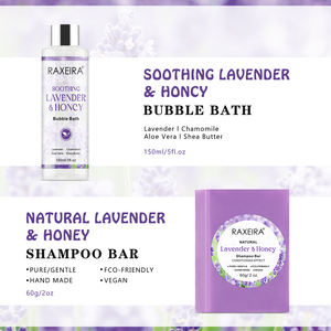 Ensemble visage hydratant de luxe à la lavande et au miel Gel de savon de <span class=keywords><strong>soin</strong></span> de la peau pour femmes Cadeau pour le bain et le corps Ensemble de soins de la peau de marque privée - Product Image 5