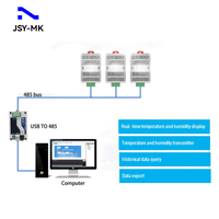 Transmetteur de température et d'humidité, capteurs de communication série RS485, module d'acquisition Modbus RTU monophasé JSY-MK-609