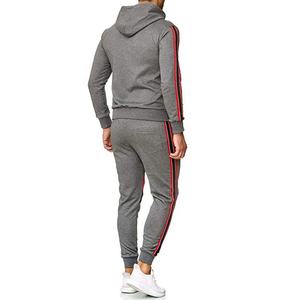 Costume de sport pour hommes, survêtement de jogging avec Logo personnalisé et fermeture éclair, nouveau Style, 2020 - Product Image 4