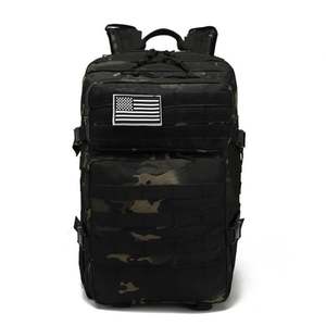 Mochila Táctica de Camuflaje de Poliéster con Cremallera, de Alta Calidad, Envío Inmediato, para Camping, Senderismo y Supervivencia, con Diseño Ergonómico - Product Image 2