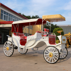 Hermosa y Romántica Carruaje Eléctrico para Bodas, Estilo Europeo, Carruaje Eléctrico para Paseos Turísticos con Toldo - Product Image 3