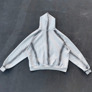 Sudadera con Capucha para Mujer, Personalizada, de Felpa Francesa de 500 g/m², Corte Holgado, Estampado Puff, Hombros Caídos, Lavado Desgastado - Product Image 2
