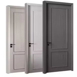 Puerta Interior de Madera Estilo Shaker Personalizada, Color Sólido/Veteado de Madera, Insonorizada, Impermeable, Fácil de Instalar, Puerta de Dormitorio - Product Image 2