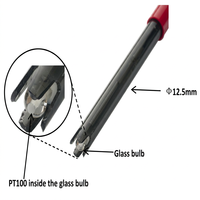 Sonde d'électrode pH industrielle, ampoule en polycarbonate, connecteur BNC RCA, 12,5 mm x 120 mm, test de la qualité de l'eau