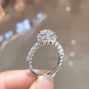 Dk 1.5ct vòng cắt vvs phòng thí nghiệm kim cương Nhẫn 18K vàng IGI chứng nhận cho đám cưới và quà tặng nguồn trực tiếp nhà máy đơn giản & sang trọng - Product Image 3
