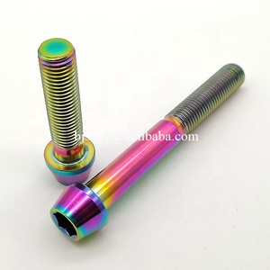 Chống Ăn Mòn Tùy Chỉnh Kích Thước Gr5 Titan Hình Lục Giác Đầu Hình Nón Ổ Cắm Bu Lông Titan Hình Nón Đầu Bu Lông Cho Xe Đạp - Product Image 2