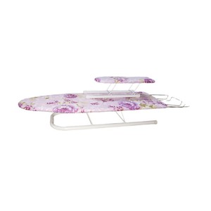 Tabla de planchar portátil de escritorio con soporte para plancha, rectangular, plegable, mini tabla de planchar para uso en el hogar y el dormitorio. - Product Image 1