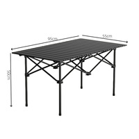 Table pliante de style moderne pour le camping en plein air Table de rangement portable pour le pique-nique et le barbecue Panneau fabriqué de conception moderne