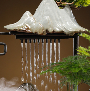 <span class=keywords><strong>Lucky</strong></span> And Flowing Water Ornaments RockeryLuc New Chinese Home Feng Shui Waterscape Office Desktop Decor bruciatore di incenso a cascata - Product Image 2