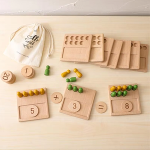 Nuevos juguetes de madera para contar en matemáticas para jardín de infantes, juguetes de rompecabezas para educación temprana preescolar, venta al por mayor - Product Image 3