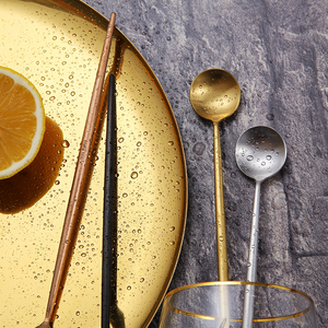 Fashional Colorful Custom Logo Stainless Steel Long Handle <strong>Gold</strong> <strong>Serving</strong> <strong>Spoon</strong> - Product Image 6