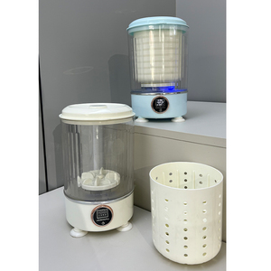 Mini Lavadora Portátil de Carga Superior con Control Digital, Cuerpo de Plástico Azul Claro y Blanco, Uso Doméstico - Product Image 2